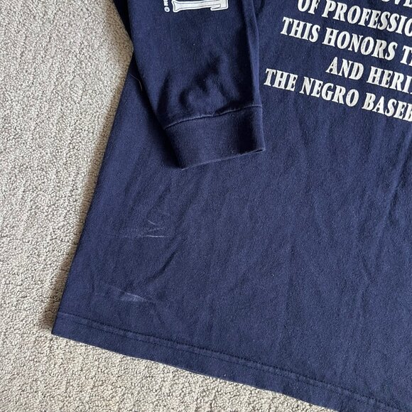 Vintage Atlanta Black Crackers Negro League Baseball T Shirt Sz XL L/S Made USA - Picture 12 of 12